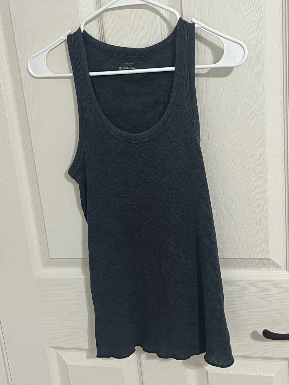 aerie Dark Gray Scoop Neck Tank Top
